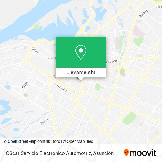 Mapa de OScar Servicio Electronico Automotriz