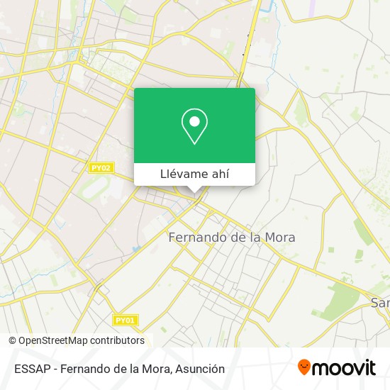 Mapa de ESSAP - Fernando de la Mora