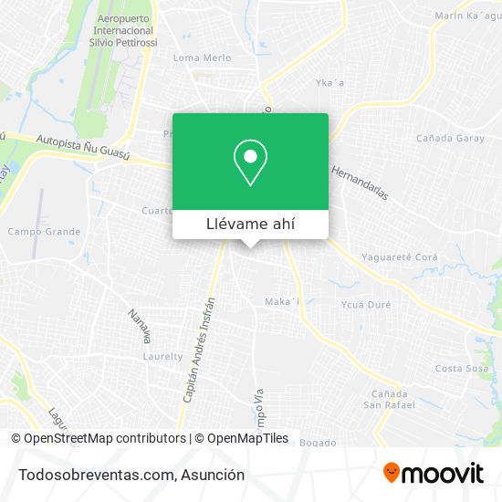 Mapa de Todosobreventas.com