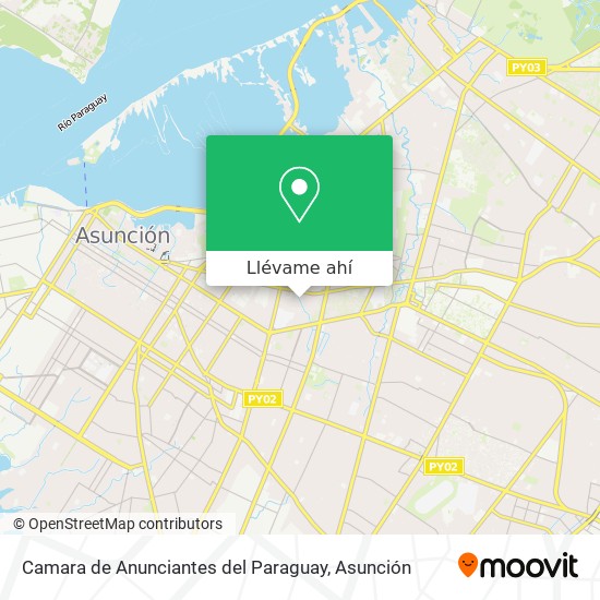 Mapa de Camara de Anunciantes del Paraguay