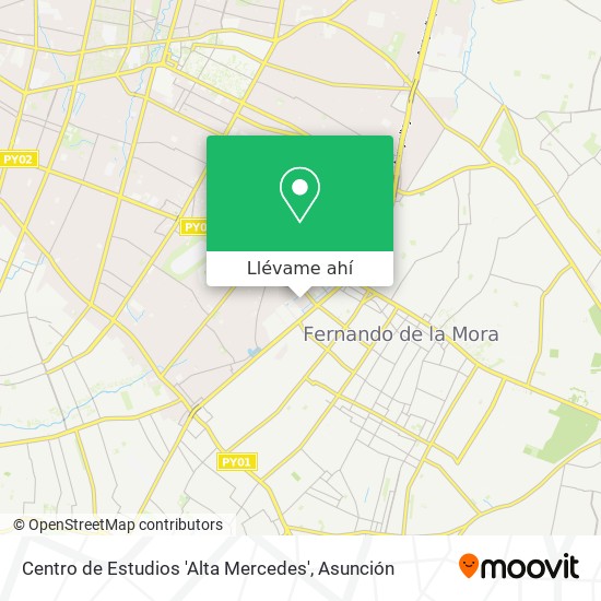 Mapa de Centro de Estudios 'Alta Mercedes'