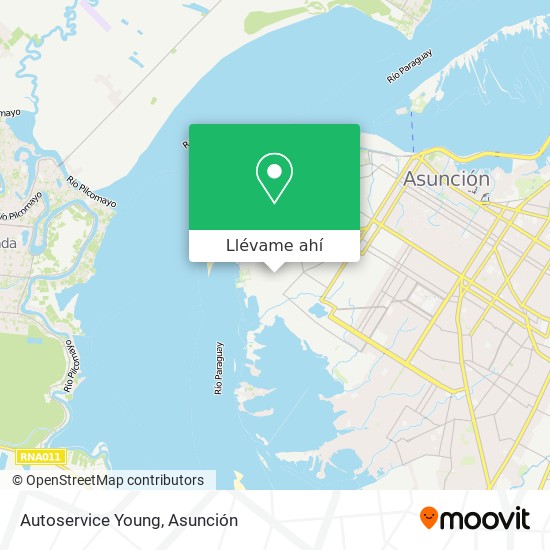 Mapa de Autoservice Young