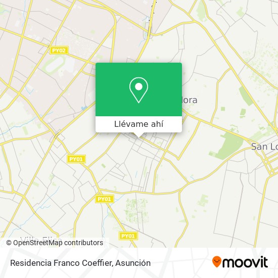 Mapa de Residencia Franco Coeffier
