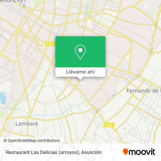 Mapa de Restaurant Las Delicias (arroyos)