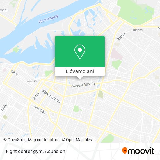 Mapa de Fight center gym