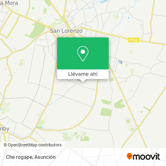 Mapa de Che rogape
