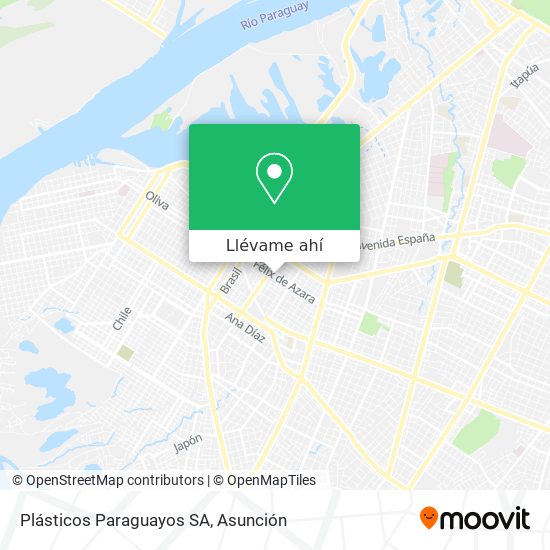 Mapa de Plásticos Paraguayos SA