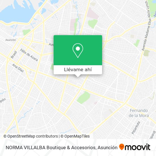 Mapa de NORMA VILLALBA Boutique & Accesorios