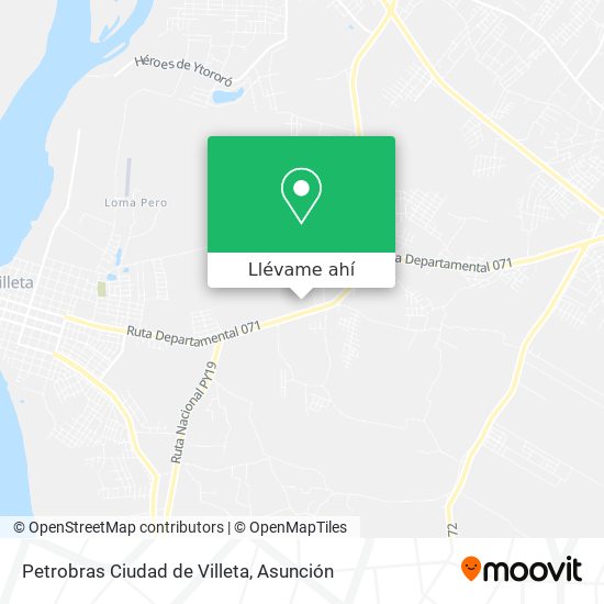 Mapa de Petrobras Ciudad de Villeta