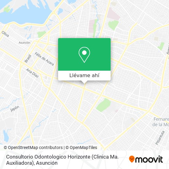 Mapa de Consultorio Odontologico Horizonte (Clinica Ma. Auxiliadora)