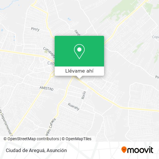 Mapa de Ciudad de Areguá