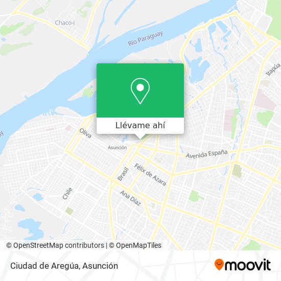 Mapa de Ciudad de Aregúa