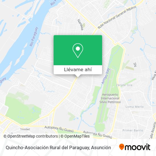 Mapa de Quincho-Asociación Rural del Paraguay