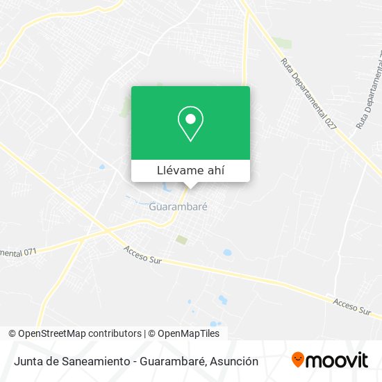 Mapa de Junta de Saneamiento - Guarambaré