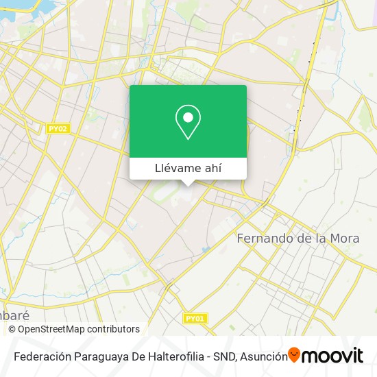 Mapa de Federación Paraguaya De Halterofilia - SND