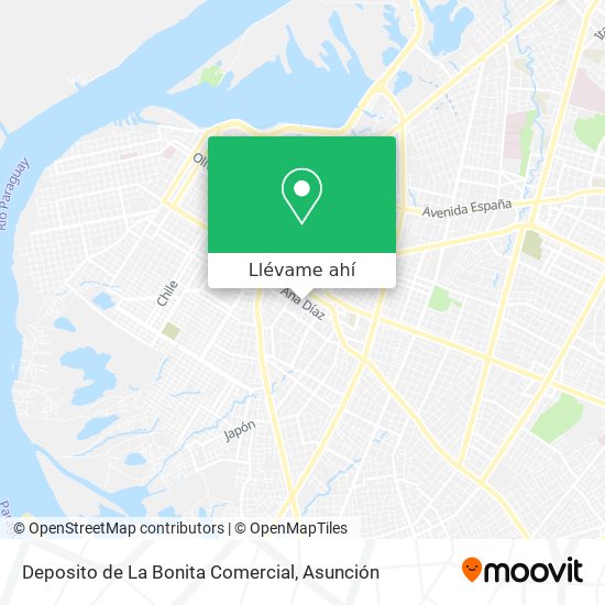 Mapa de Deposito de La Bonita Comercial