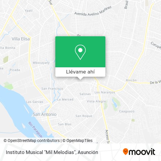 Mapa de Instituto Musical "Mil Melodias"