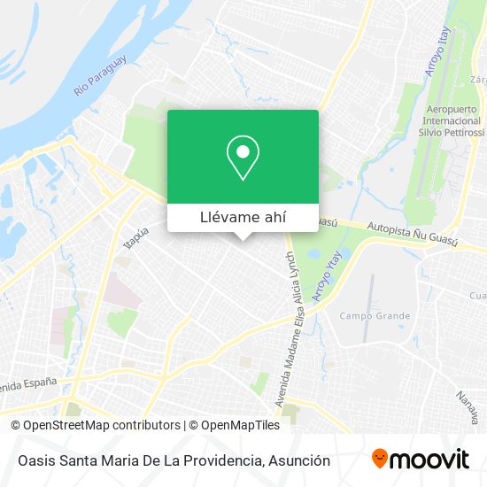 Mapa de Oasis Santa Maria De La Providencia