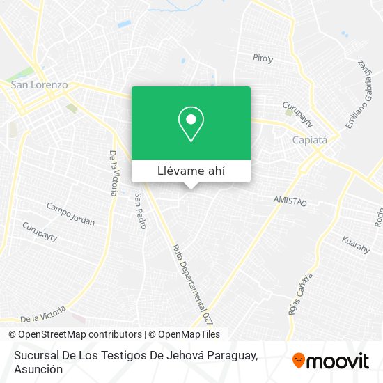 Mapa de Sucursal De Los Testigos De Jehová Paraguay