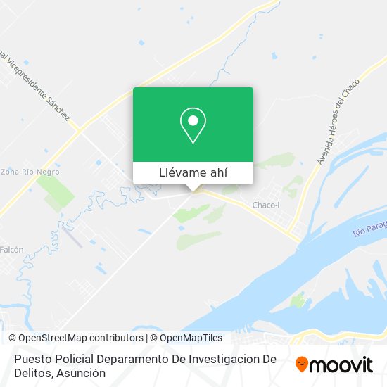 Mapa de Puesto Policial Deparamento De Investigacion De Delitos