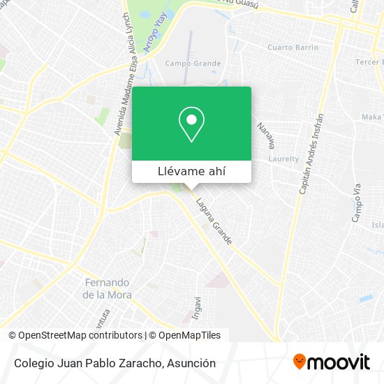 Mapa de Colegio Juan Pablo Zaracho