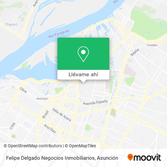 Mapa de Felipe Delgado Negocios Inmobiliarios