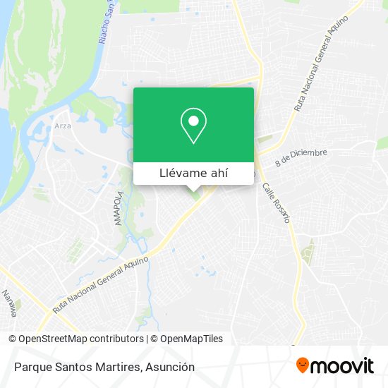 Mapa de Parque Santos Martires