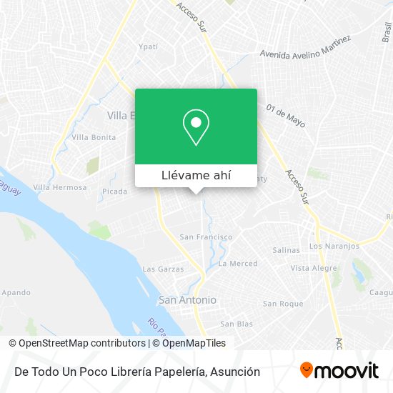 Mapa de De Todo Un Poco Librería Papelería