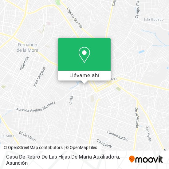 Mapa de Casa De Retiro De Las Hijas De María Auxiliadora