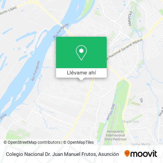 Mapa de Colegio Nacional Dr. Juan Manuel Frutos