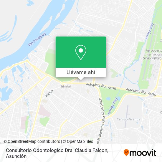 Mapa de Consultorio Odontologico Dra. Claudia Falcon