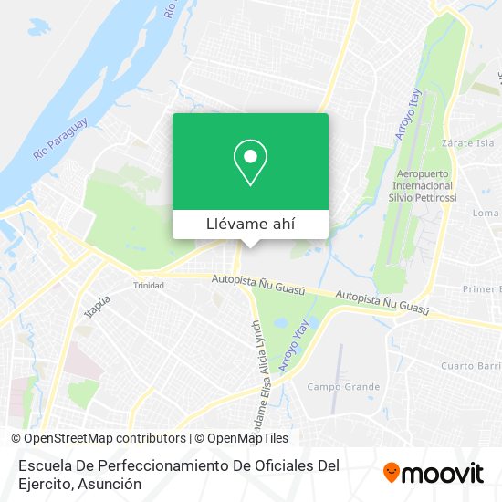 Mapa de Escuela De Perfeccionamiento De Oficiales Del Ejercito