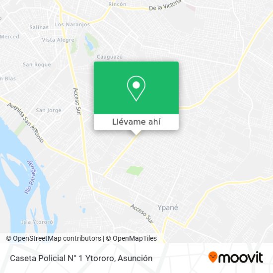 Mapa de Caseta Policial N° 1 Ytororo