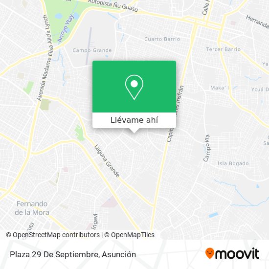 Mapa de Plaza 29 De Septiembre