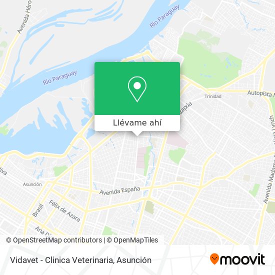 Mapa de Vidavet - Clinica Veterinaria