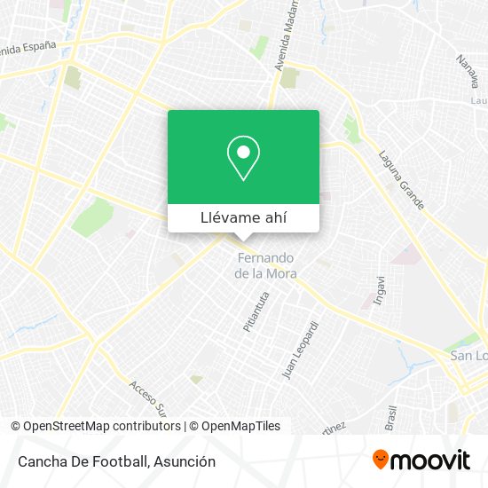 Mapa de Cancha De Football