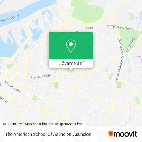 Mapa de The American School Of Asuncion