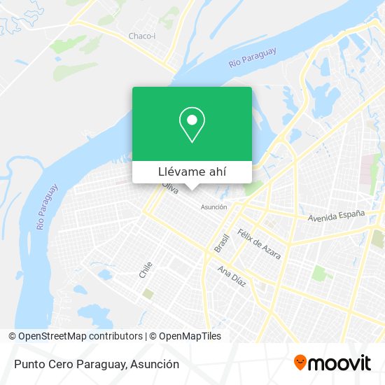 Mapa de Punto Cero Paraguay