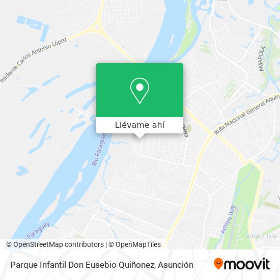 Mapa de Parque Infantil Don Eusebio Quiñonez