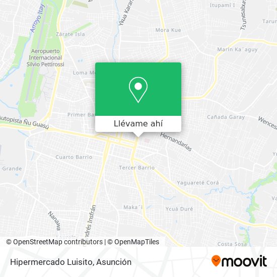 Mapa de Hipermercado Luisito