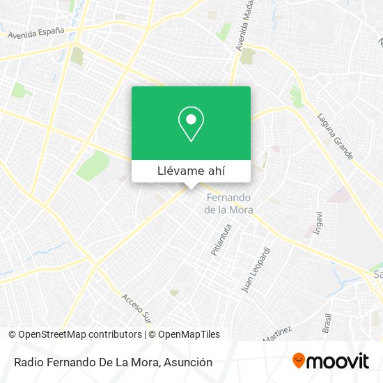 Mapa de Radio Fernando De La Mora