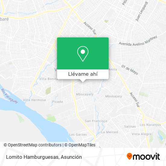 Mapa de Lomito Hamburguesas