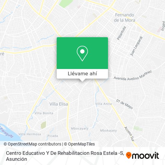 Mapa de Centro Educativo Y De Rehabilitacion Rosa Estela -S