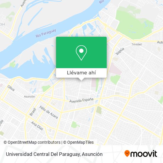 Mapa de Universidad Central Del Paraguay