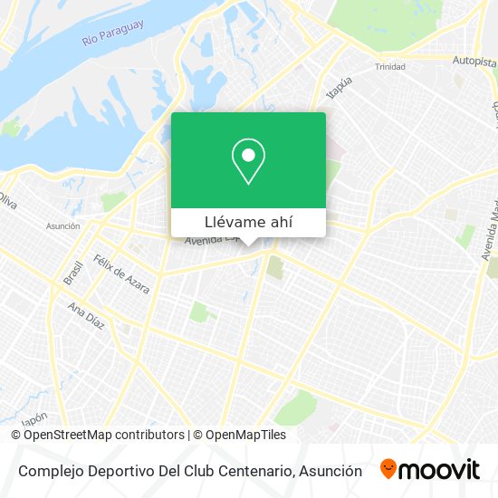Mapa de Complejo Deportivo Del Club Centenario