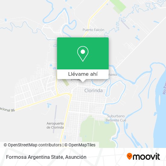 Mapa de Formosa Argentina State