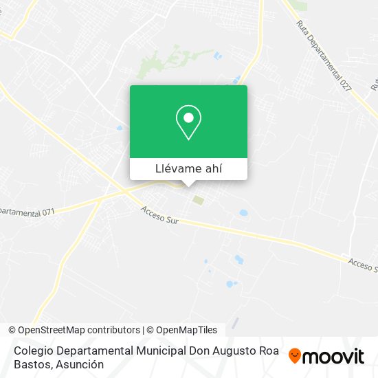 Mapa de Colegio Departamental Municipal Don Augusto Roa Bastos