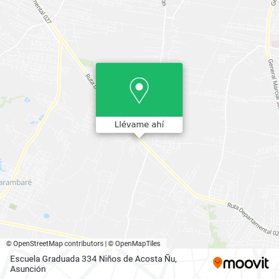 Mapa de Escuela Graduada 334 Niños de Acosta Ñu