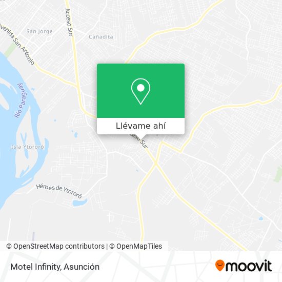 Mapa de Motel Infinity