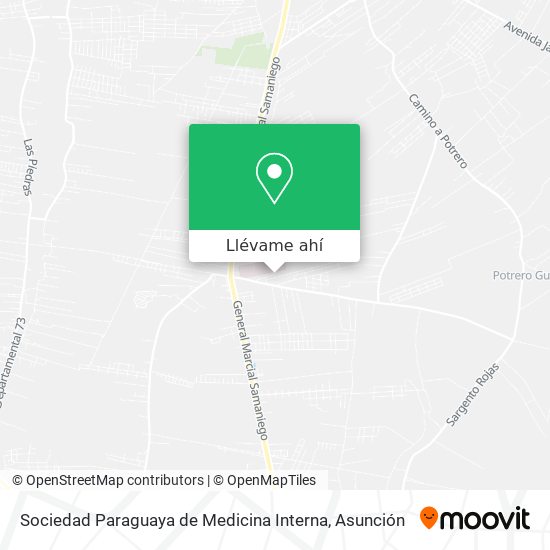 Mapa de Sociedad Paraguaya de Medicina Interna